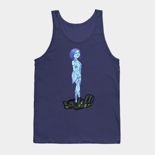 Annoyed Cortana Tank Top by JXG